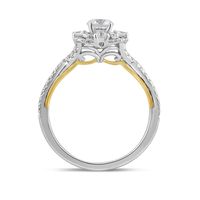 Jocelyn Cushion-Shaped Halo Diamond Engagement Ring 14K White Gold (1 ct. tw.)