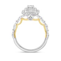 Gloria Emerald-Cut Diamond Engagement Ring 14K White Gold (7/8 ct. tw)