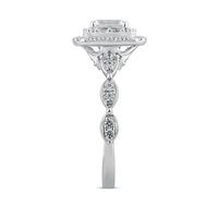 Gloria Emerald-Cut Diamond Engagement Ring 14K White Gold (7/8 ct. tw)