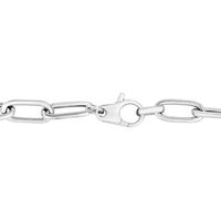 Paperclip Chain Bracelet in Sterling Silver, 7.5"