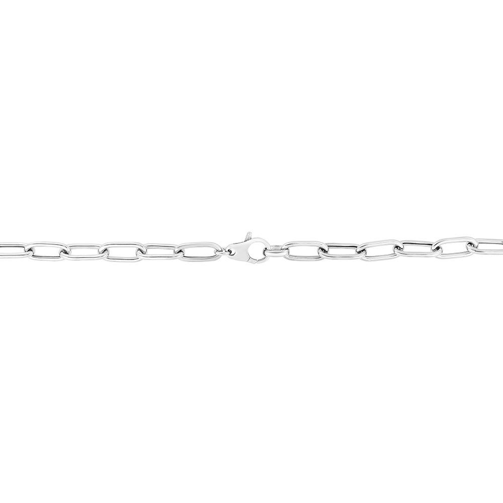 Paperclip Chain Necklace in Sterling Silver, 18"