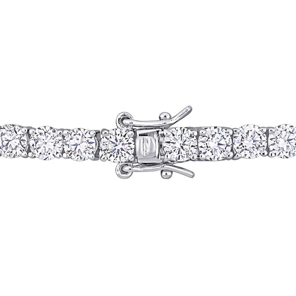 Moissanite Tennis Bracelet in Sterling Silver (9 1/2 ct. tw.)