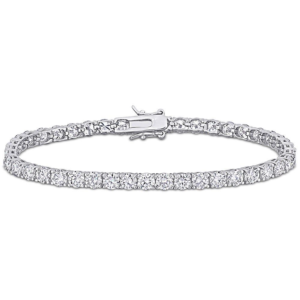 Moissanite Tennis Bracelet in Sterling Silver (9 1/2 ct. tw.)