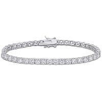 Moissanite Tennis Bracelet in Sterling Silver (9 1/2 ct. tw.)