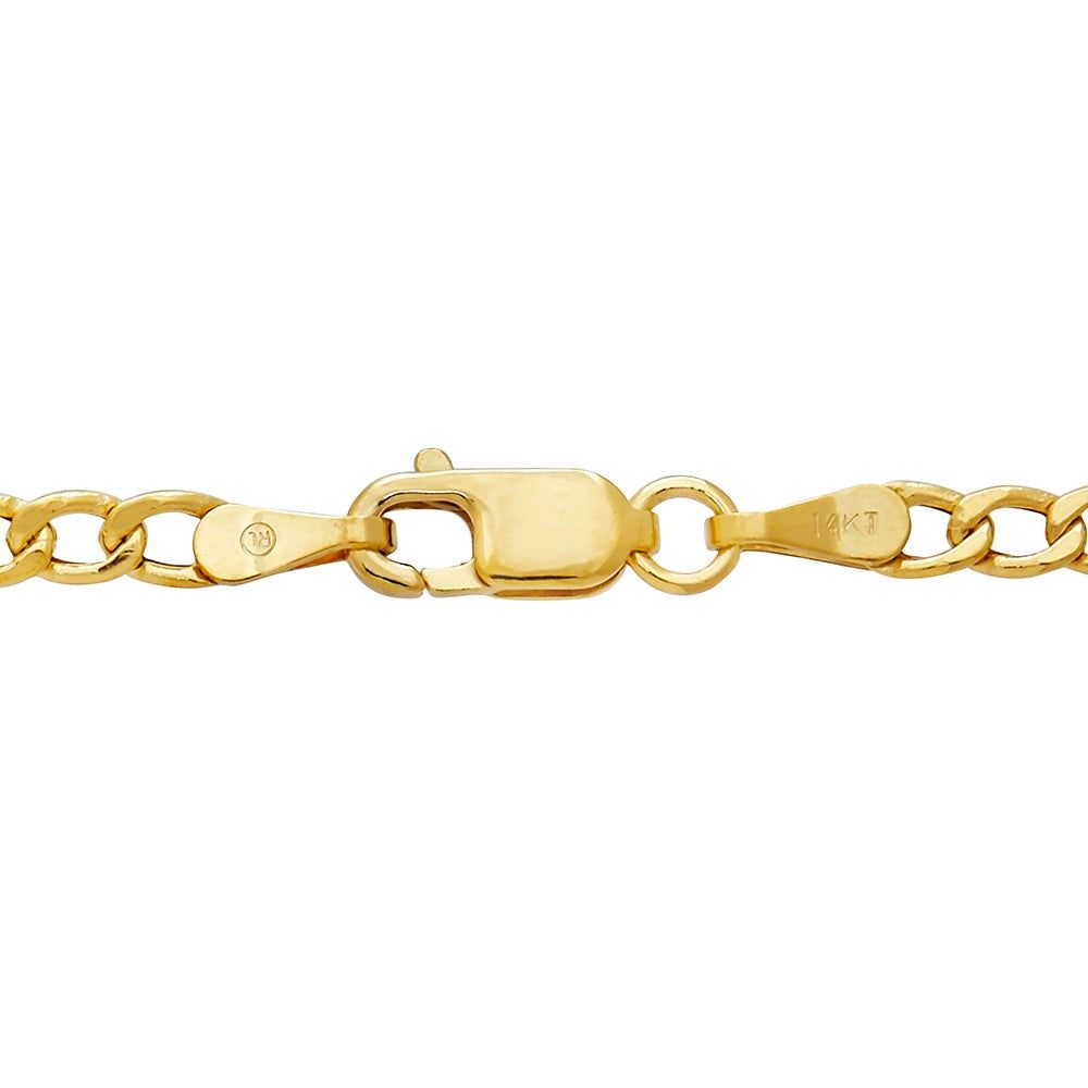 Figaro Link Chain in 14K Yellow Gold, 2.8mm, 22â