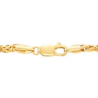 Wheat Chain in 14K Yellow Gold, 3.4mm, 22"