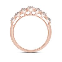 Diamond Anniversary Band with Seven Stones 14K Rose Gold (1/2 ct. tw.)