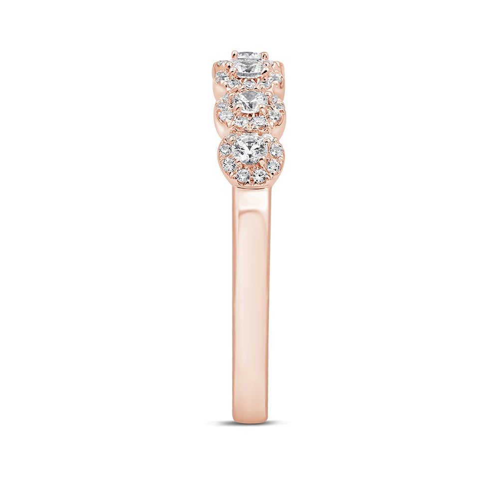 Diamond Anniversary Band with Seven Stones 14K Rose Gold (1/2 ct. tw.)