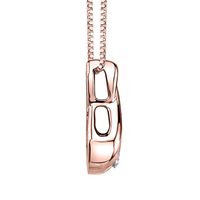 Diamond Pendant Twist in 14K Rose Gold