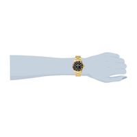 Pro Diver Black Womenâs Watch in Gold-Tone Ion-Plated Stainless Steel