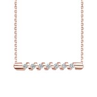 Energy™ by Sirena® Diamond Spiral Necklace in 14K Rose Gold (1/4 ct. tw.)