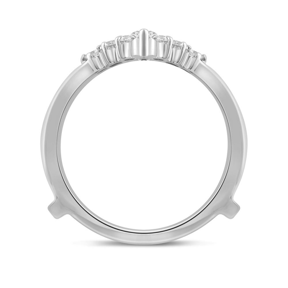 Diamond Contour Ring Enhancer 14K White Gold (5/8 ct. tw.)