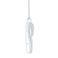 Diamond Heart Pendant with Multi-Row Diamonds in 14K White Gold (1 ct. tw.)