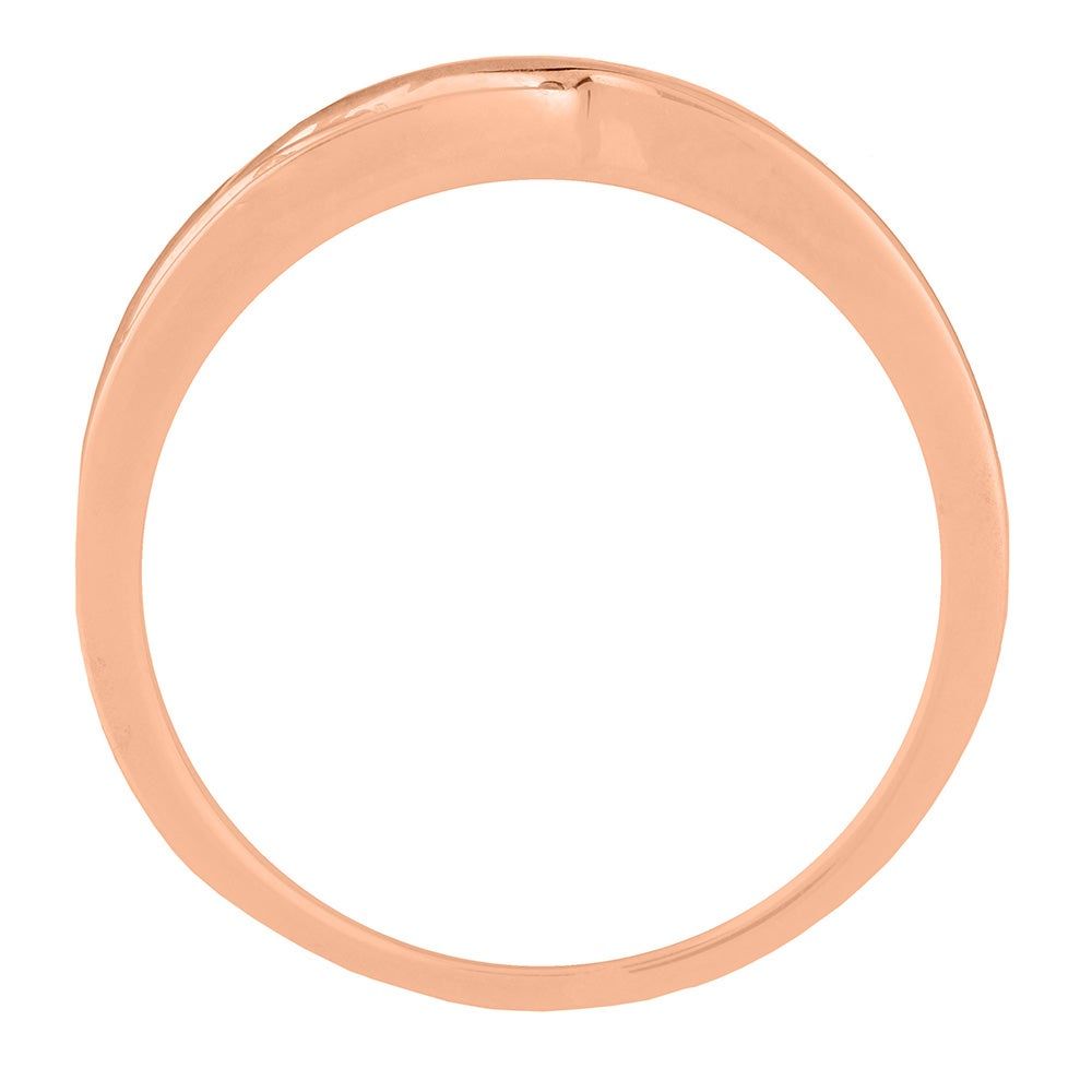 Diamond Crossover Ring 10K Rose Gold (3/8 ct. tw.)