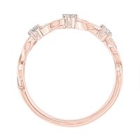 Diamond Stacking Ring with Three-Stones 10K Rose Gold (1/8 ct. tw.)