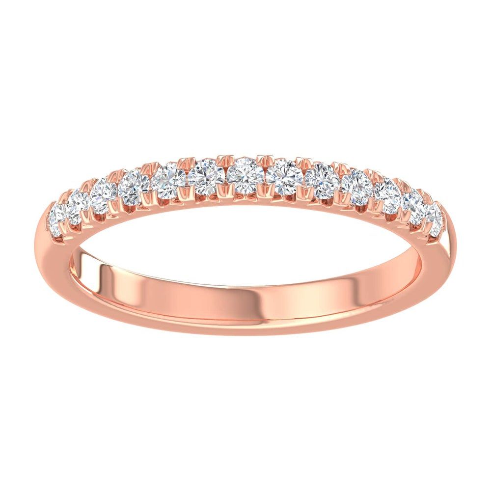 French PavÃ© Anniversary Band 14K Rose Gold (1/4 ct. tw.)