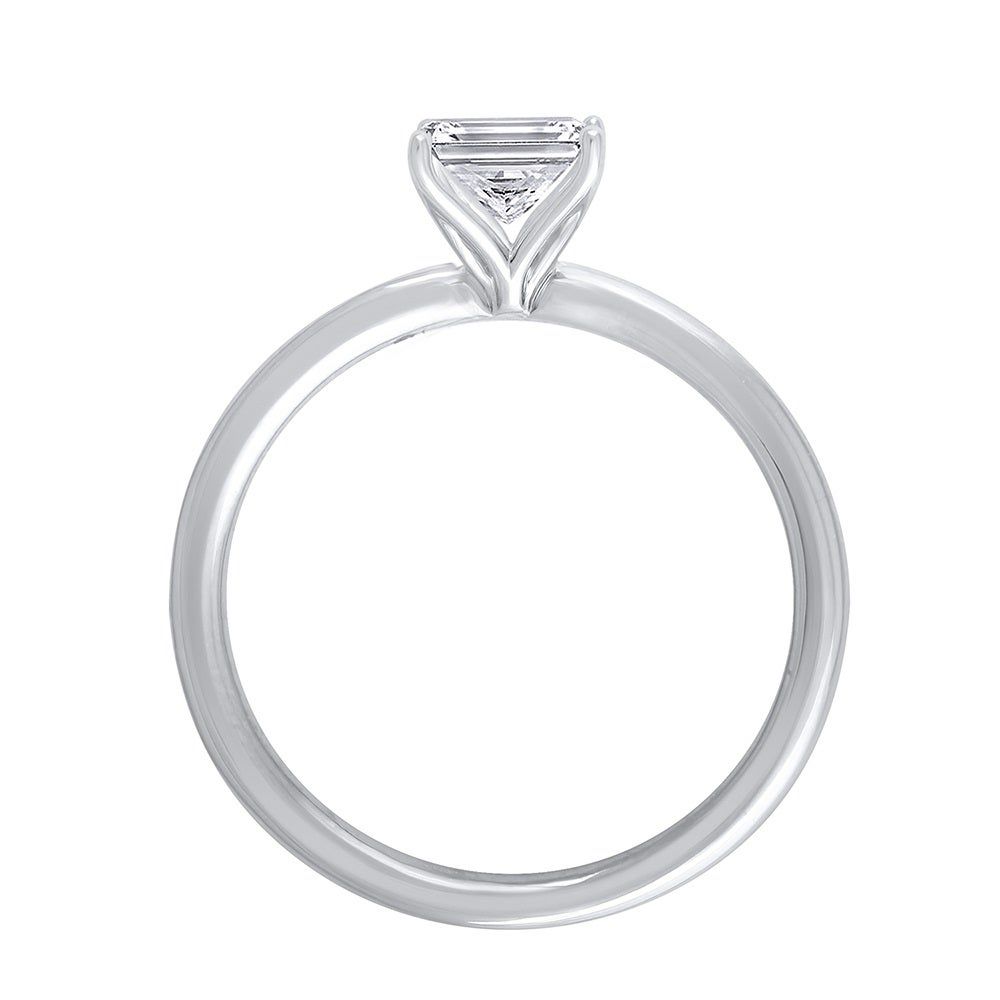 Lab Grown Diamond Princess-Cut Solitaire Engagement Ring 14K Gold (3/4 ct