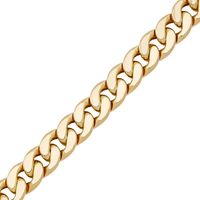 Two-Tone Cuban Link Chain in 10K Yellow & White Gold, 11mm, 22â