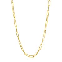 Paperclip Chain Necklace in 14K Yellow Gold, 3.15mm, 18"