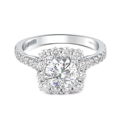 Esme Round Lab Grown Diamond Engagement Ring Platinum (2 ct. tw.)