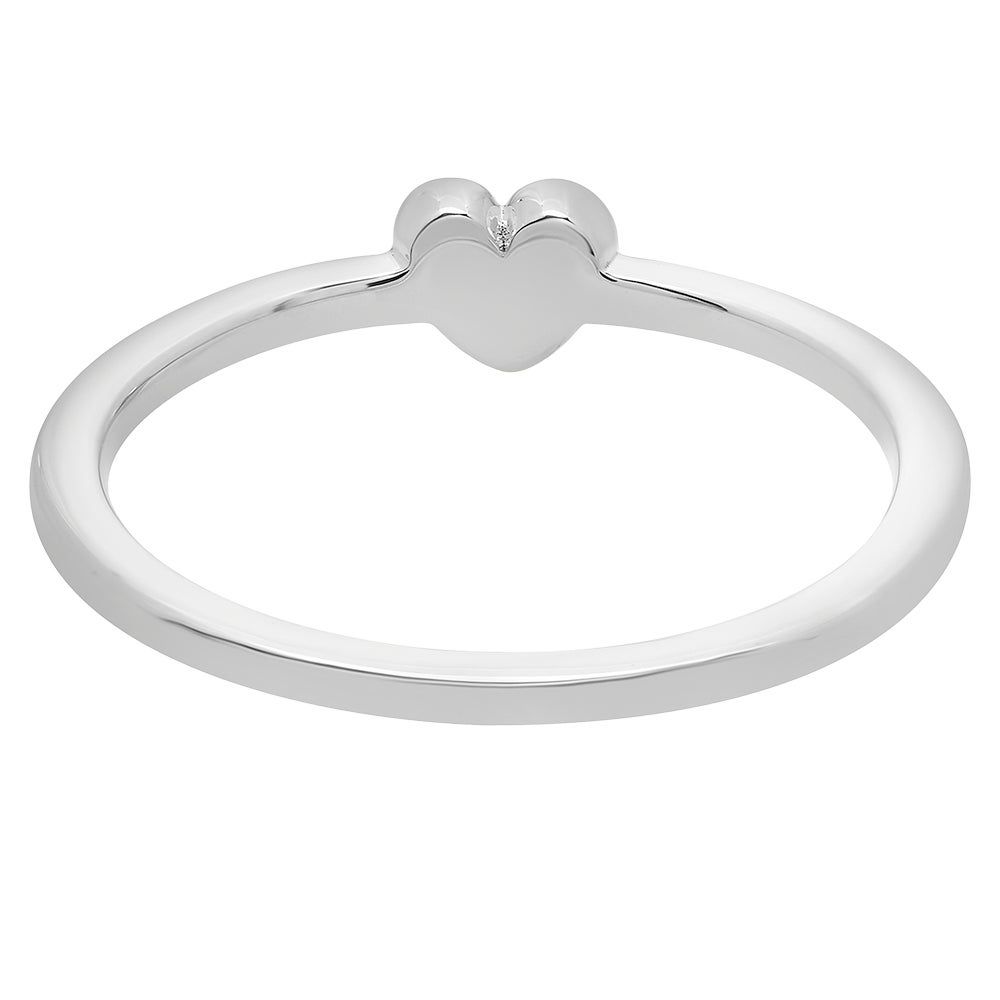 Red Heart Ring in Sterling Silver