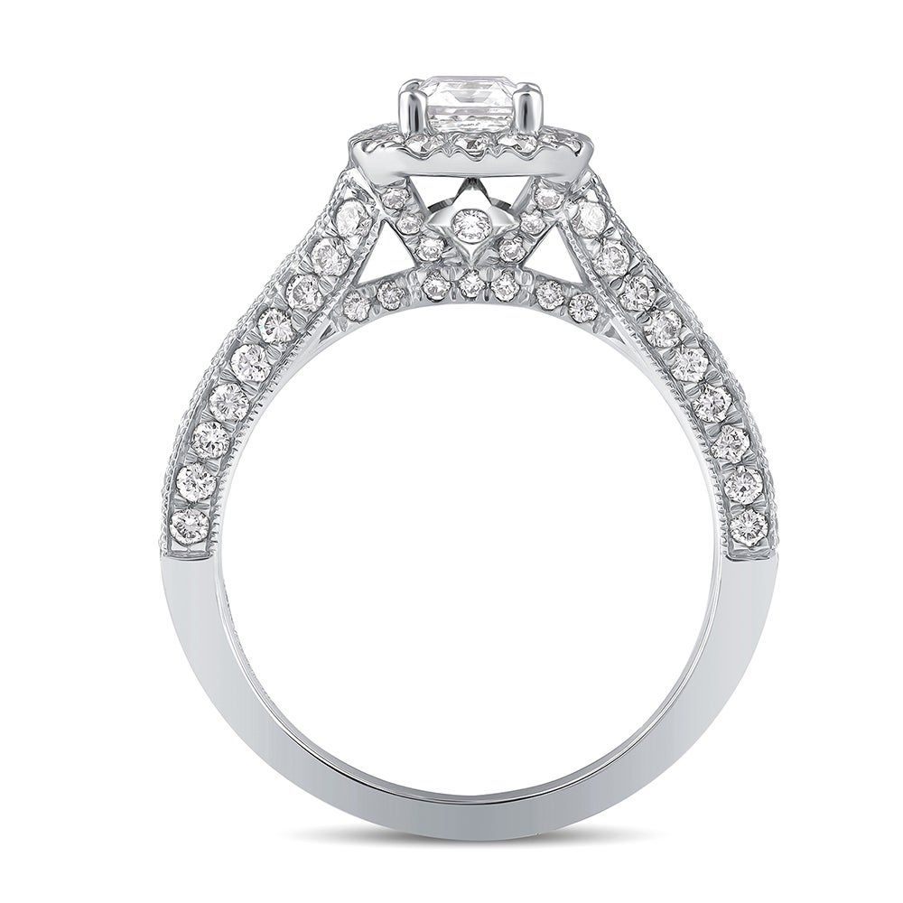 Divine Emerald-Cut Lab Grown Diamond Engagement Ring Platinum (2 ct. tw.)