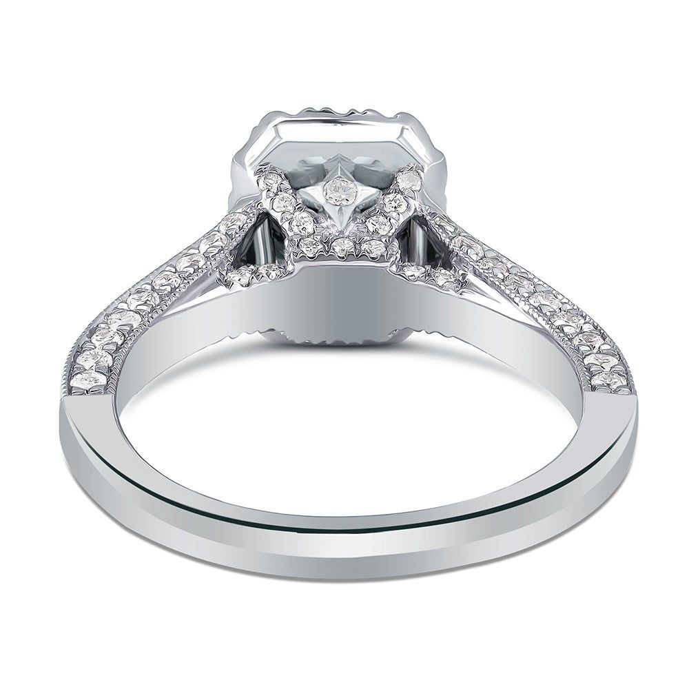 Divine Emerald-Cut Lab Grown Diamond Engagement Ring Platinum (2 ct. tw.)