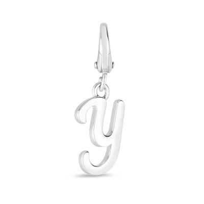 Letter Y Charm in Sterling Silver