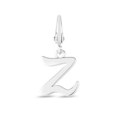 Letter Z Charm in Sterling Silver
