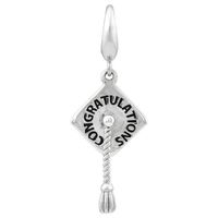 Graduation Charm in Sterling Silver