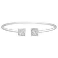 Diamond Cuff Bracelet in Sterling Silver (1/5 ct. tw.)