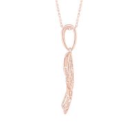 Diamond Butterfly Pendant in 10K Rose Gold (1/7 ct. tw.)