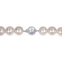 Pink Cultured Freshwater Pearl Necklace in 14K White Gold, 11-12mm, 18â