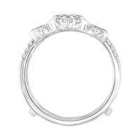 Diamond Ring Enhancer with Filigree Metalwork in 14K White Gold (3/8 ct. tw.)