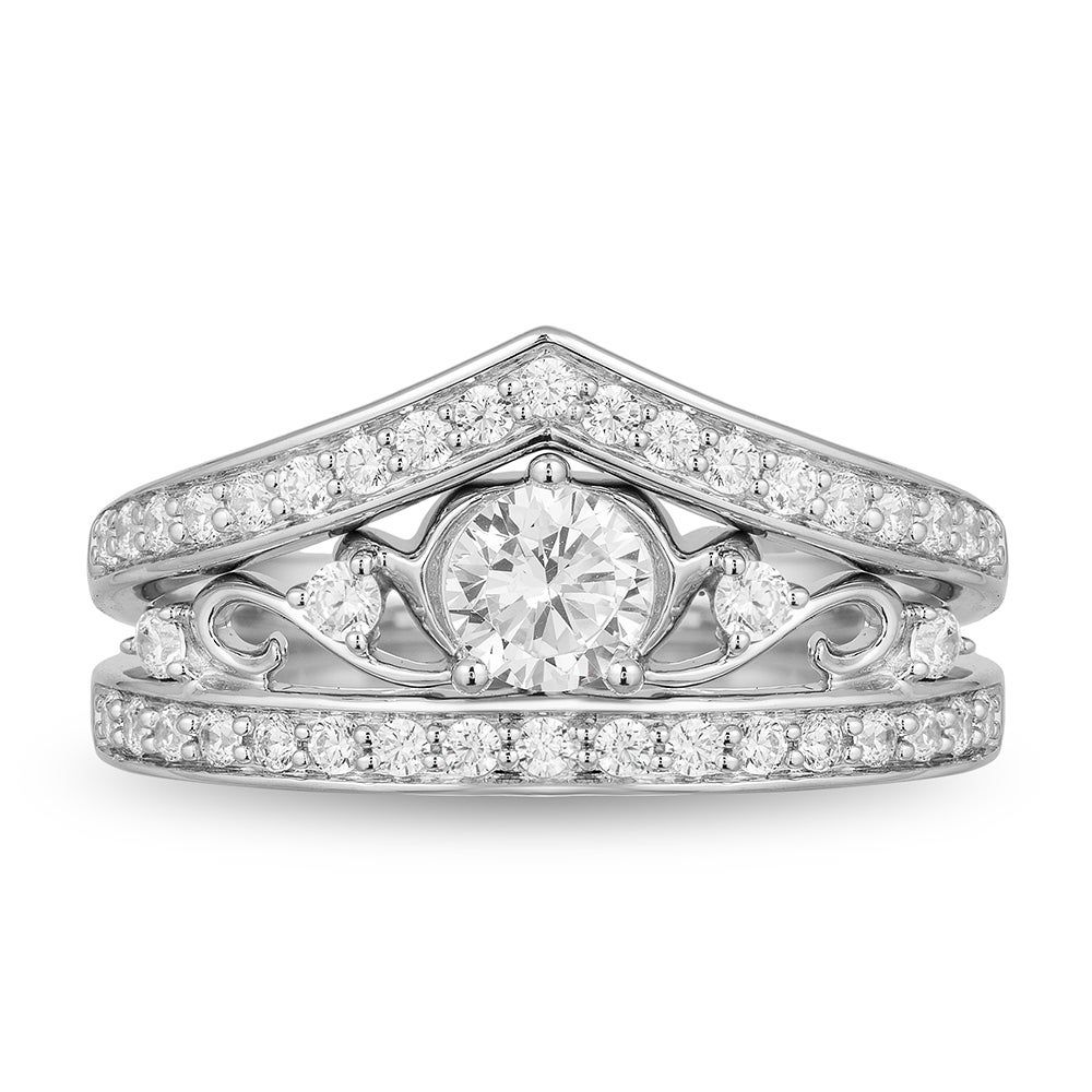 Majestic Diamond Bridal Set in 14K White Gold (1 ct. tw.)