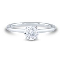 Lab Grown Diamond Hidden Halo Engagement Ring Platinum (/8 ct. tw