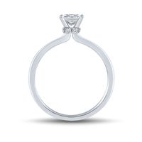Lab Grown Diamond Hidden Halo Princess-Cut Engagement Ring Platinum (7/8 ct. tw.)