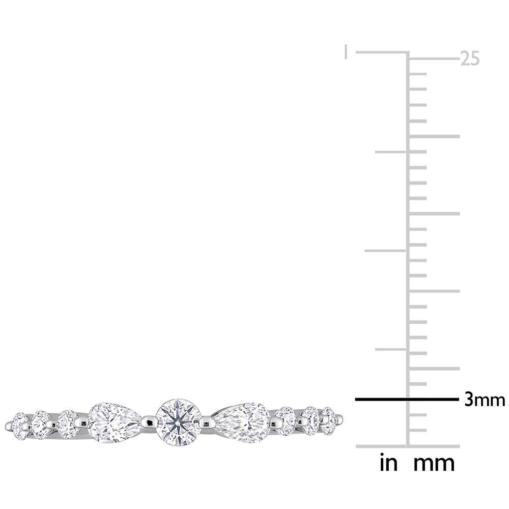 Moissanite Band Sterling Silver (2/5 ct. tw.)