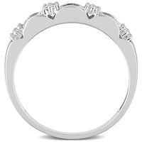 Three-Stone Moissanite Stacking Ring Sterling Silver (2/5 ct. tw.)