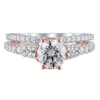 Lab Grown Diamond Bellissima Round Bridal Set 14K White Gold (2 1/2 ct. tw.)