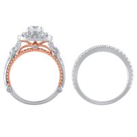 Lab Grown Diamond Bellissima Bridal Set with Double Halo 14K White Gold (2 1/4 ct. tw.)