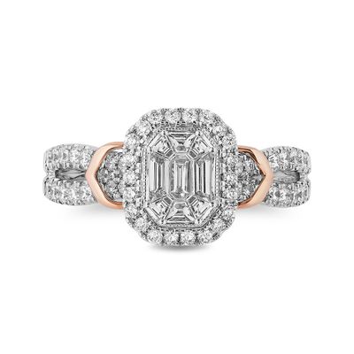Ariel Baguette Engagement Ring 14K White Gold (1 ct. tw.)
