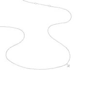 Collier Or Blanc Oxyde De Zirconium