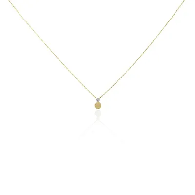 Collier Or Jaune Abihu Diamants