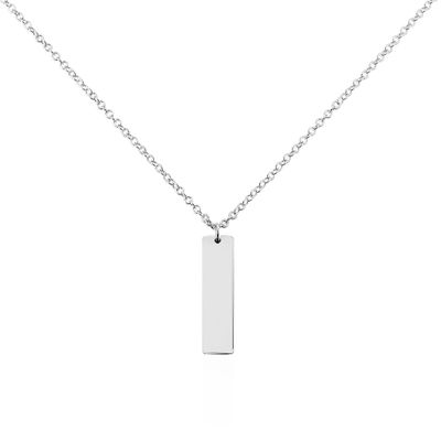 Collier Abida Argent Blanc
