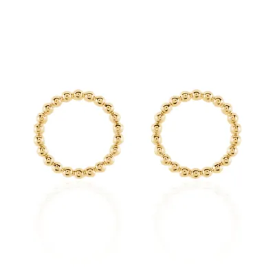 Boucles D'oreilles Puces Abigael Plaqué Or Jaune