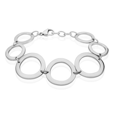 Bracelet Reyhana Acier Blanc