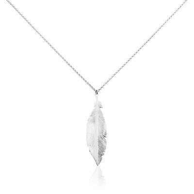 Collier Sautoir Euriell Argent Blanc