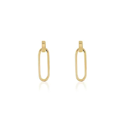 Boucles D'oreilles Pendantes Plaqué Or Lavrenti