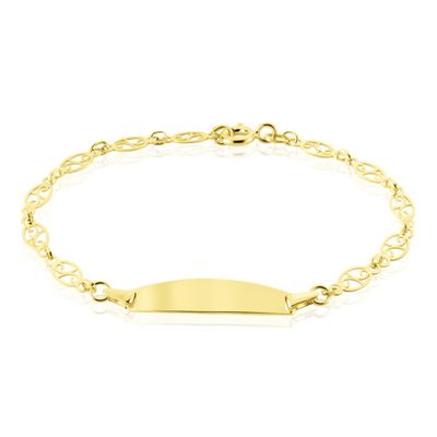 Bracelet Identité Eudoxie Maille Filigrane Or Jaune